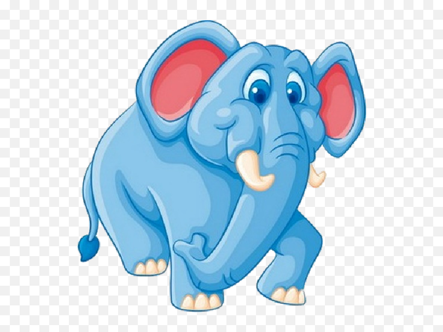 Blue Elephant Cartoon Png Clipart Png Download - Elephant Elephant Cartoon Png Hd Emoji,Elephant Clipart Png