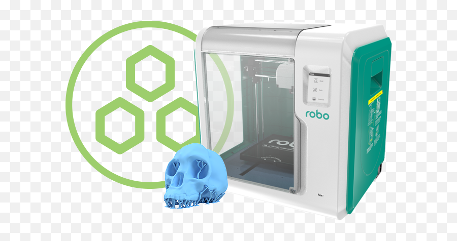Robo 3d Printers And Mystem Kits Boxlight - Robo E3 3d Printer Emoji,3d Printer Png