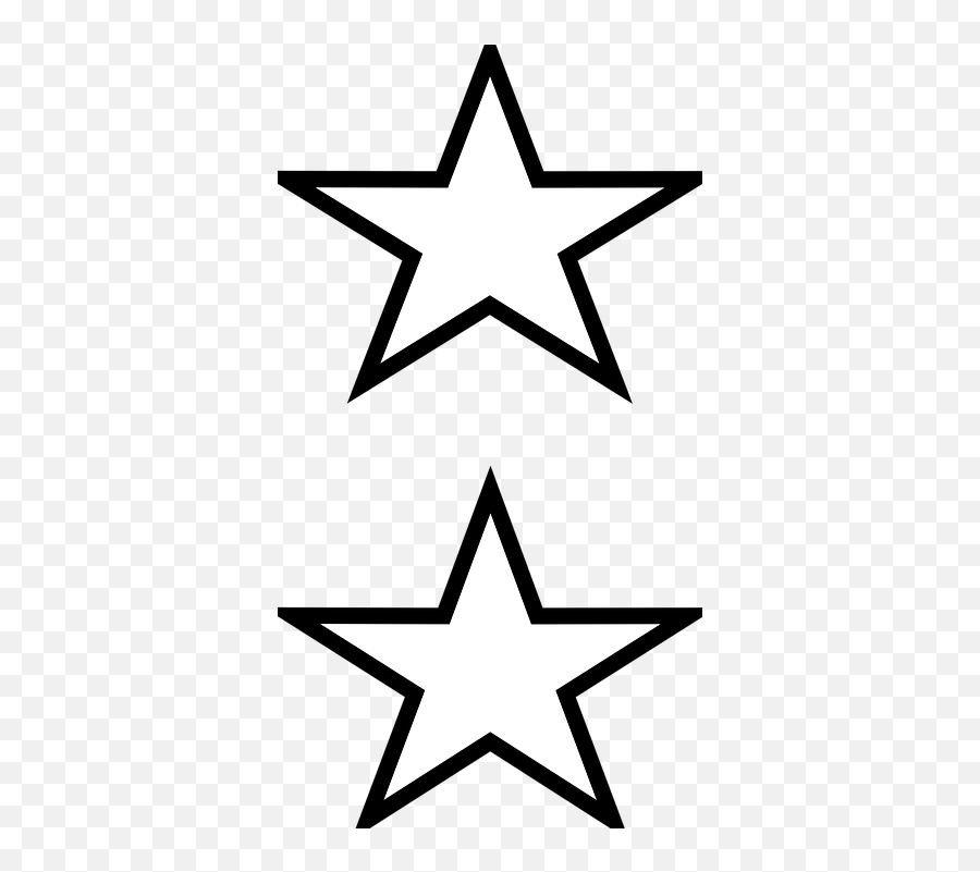 Stars Shape Black - Logo Bintang Warna Putih Emoji,Star Outline Png