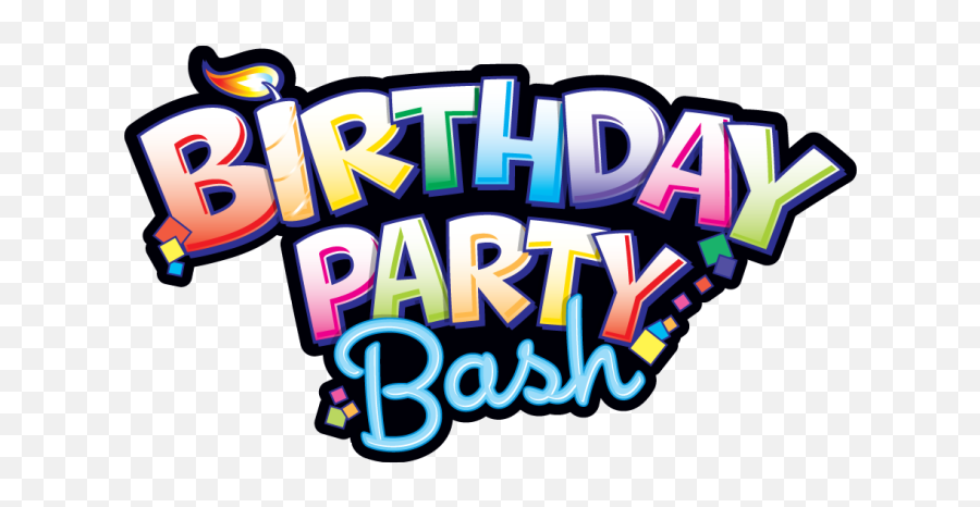 Happy Birthday Bash Text Png - Birthday Bash Background Png Emoji,Birthday Bash Png