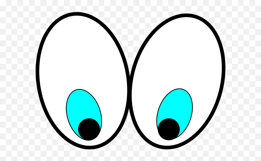Clip Art Eyes Looking Down Clipart - Emoji Eyes Looking Down Big Funny Cartoon Eyes,Looking Clipart