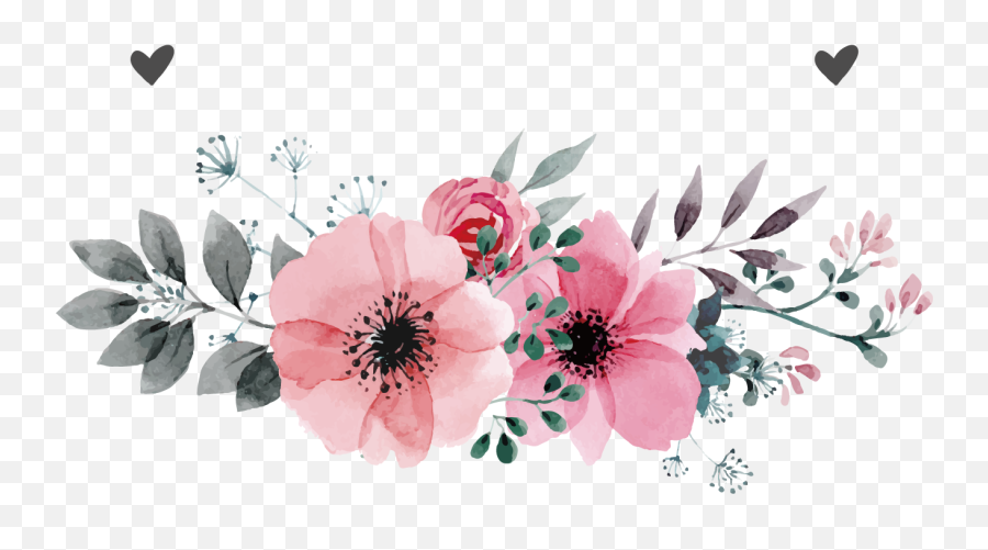 Watercolor Flower Vector Art Png Emoji,Watercolor Flowers Clipart