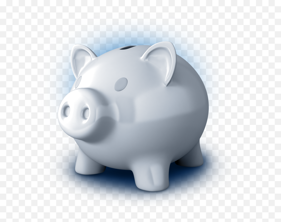 Download Hd 3d White Piggy Bank Featuredcontent - Loan Pig Emoji,Piggy Bank Transparent Background