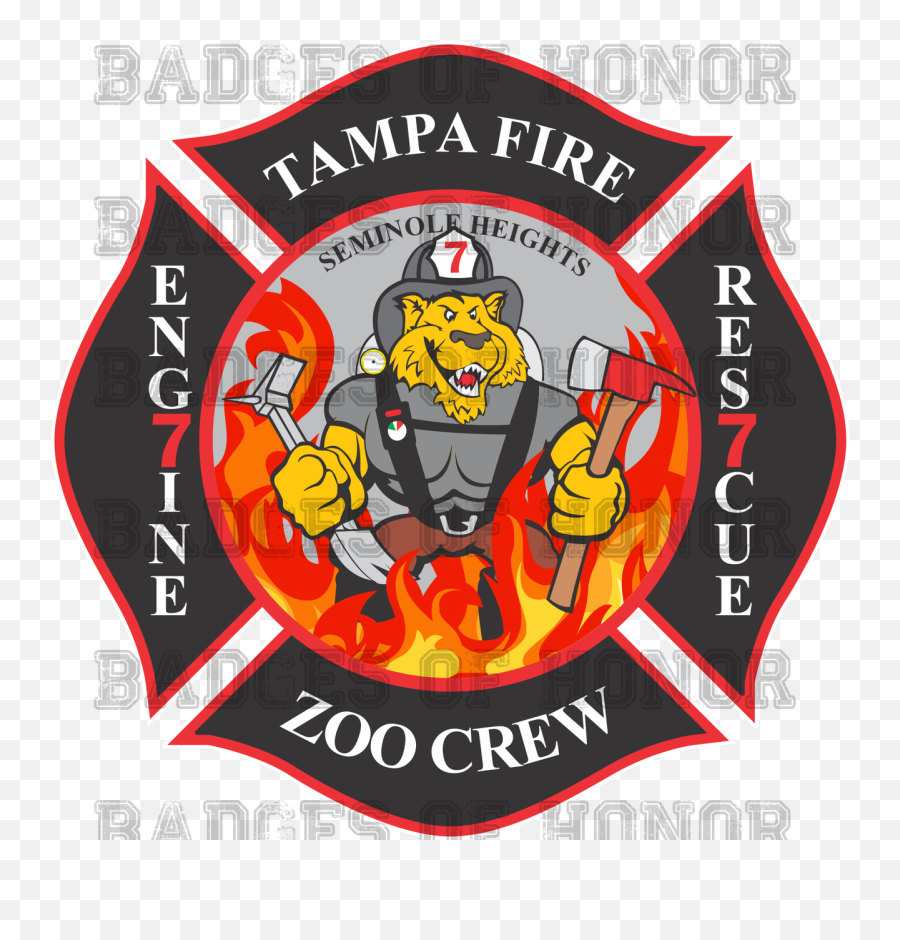 Tampa Fire Rescue Station 7 Decal Emoji,Chicago Fire Dept Logo