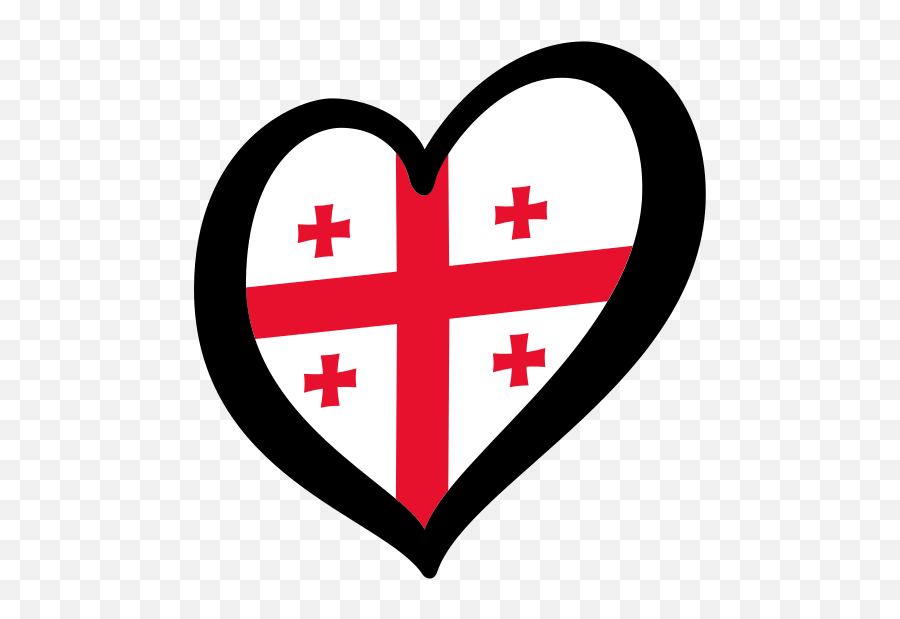 Fileeurogeorgiasvg - Wikipedia Emoji,Cross With Heart Clipart
