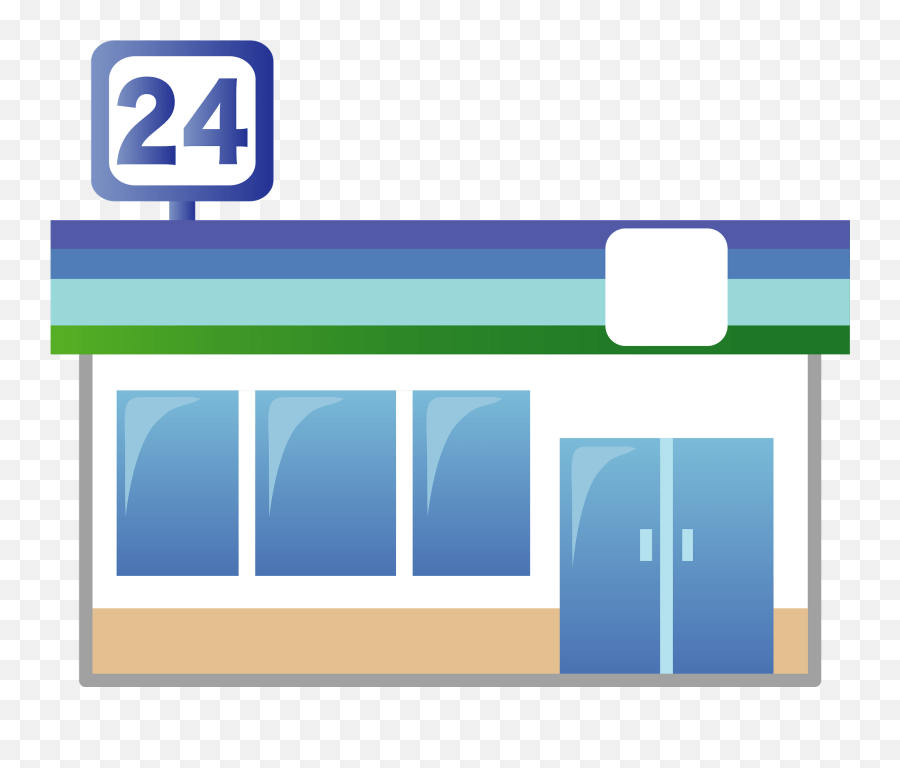 Convenience Store Clipart - Clipart Convenience Store Art Emoji,Store Clipart
