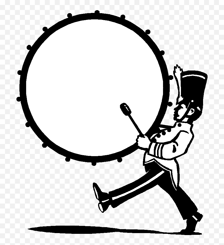 Marching Band Clipart Graphics Images 2 - Bass Drummer Clipart Emoji,Band Clipart