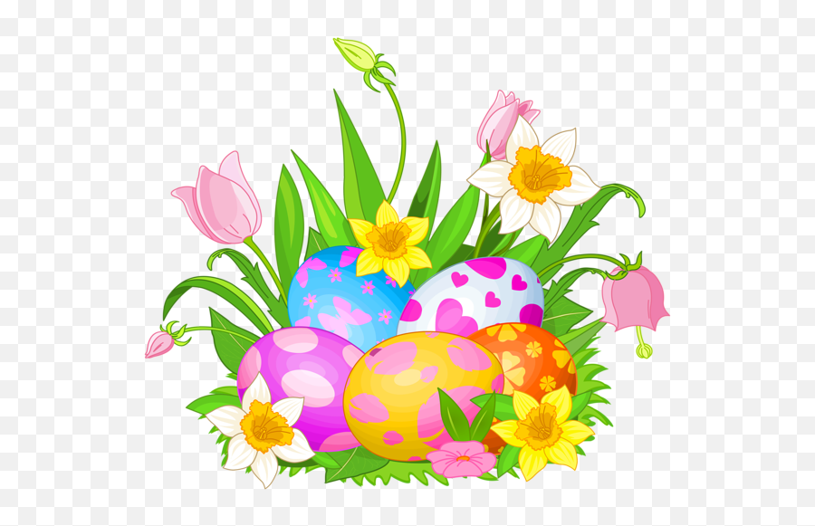 Flowers For Easter Clipart Free Image - Free Easter Clip Art Emoji,Easter Clipart Free