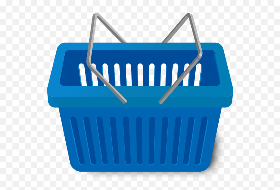 Shopping Cart Blue Vector Icon - Shopping Cart Basket Vector Png Emoji,Shopping Cart Png