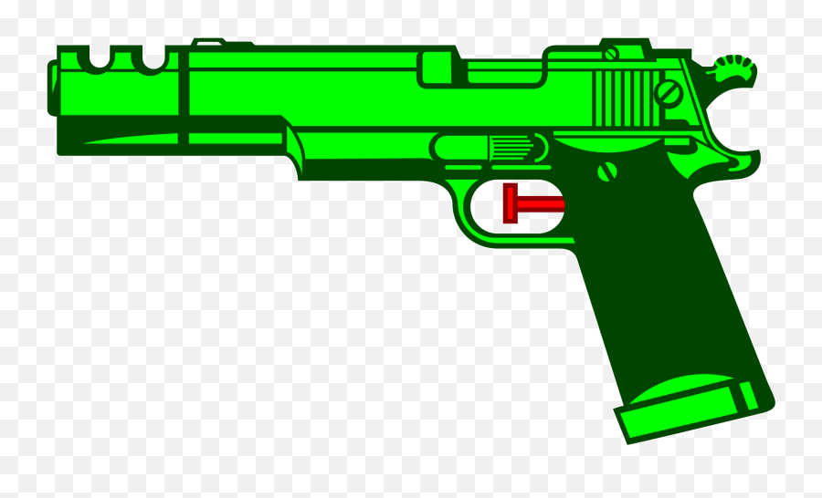Gun Clipart Green Gun Green Transparent Free For Download - Gun Clip Art Emoji,Gun Clipart