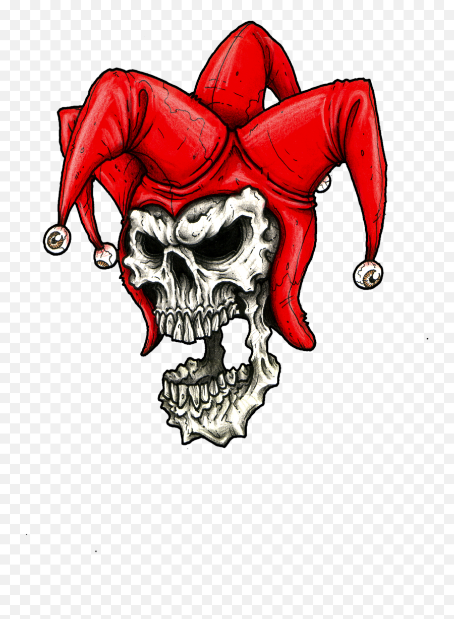 Download Joker Skull - Full Size Png Image Pngkit Skull Joker Png Emoji,Skull Transparent Background