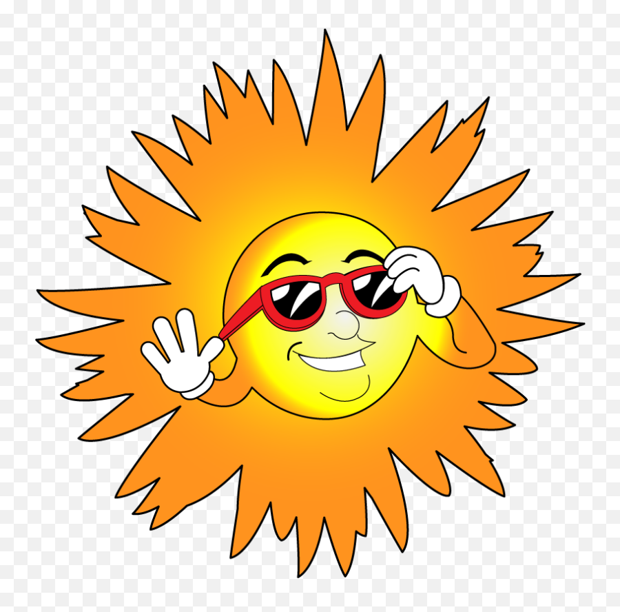 Clipart Sunglasses Sunshine Clipart Sunglasses Sunshine - Free Weather Clip Art Emoji,Sunshine Clipart