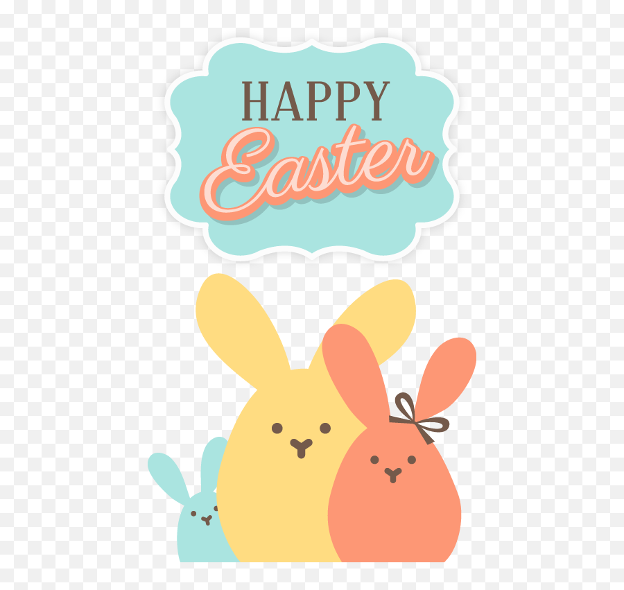 Download Vector Easter Bunny Rabbit Happy Free Clipart Hd - Happy Emoji,Easter Bunny Clipart