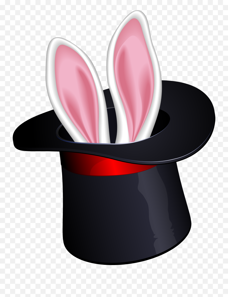 Rabbit Clipart Hat - Clip Art Rabbit In A Hat Magic Rabbit Magic Hat Png Emoji,Rabbit Clipart