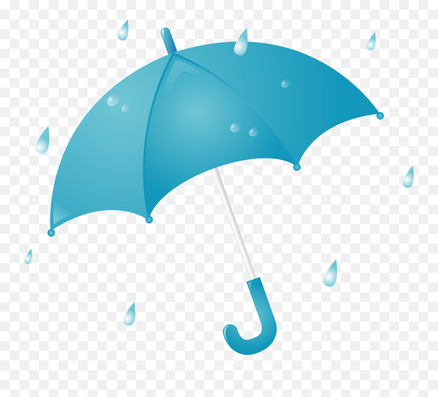 Rain Coming Down On A Umbrella Clipart Free Download - Rain And Umbrella Clip Art Emoji,Rain Clipart