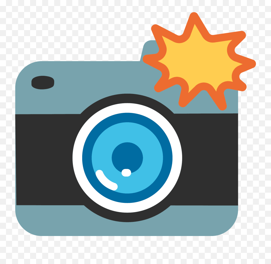 Camera With Flash Emoji Clipart Free Download Transparent - Flash Transparent Camera Clipart,Cameras Clipart