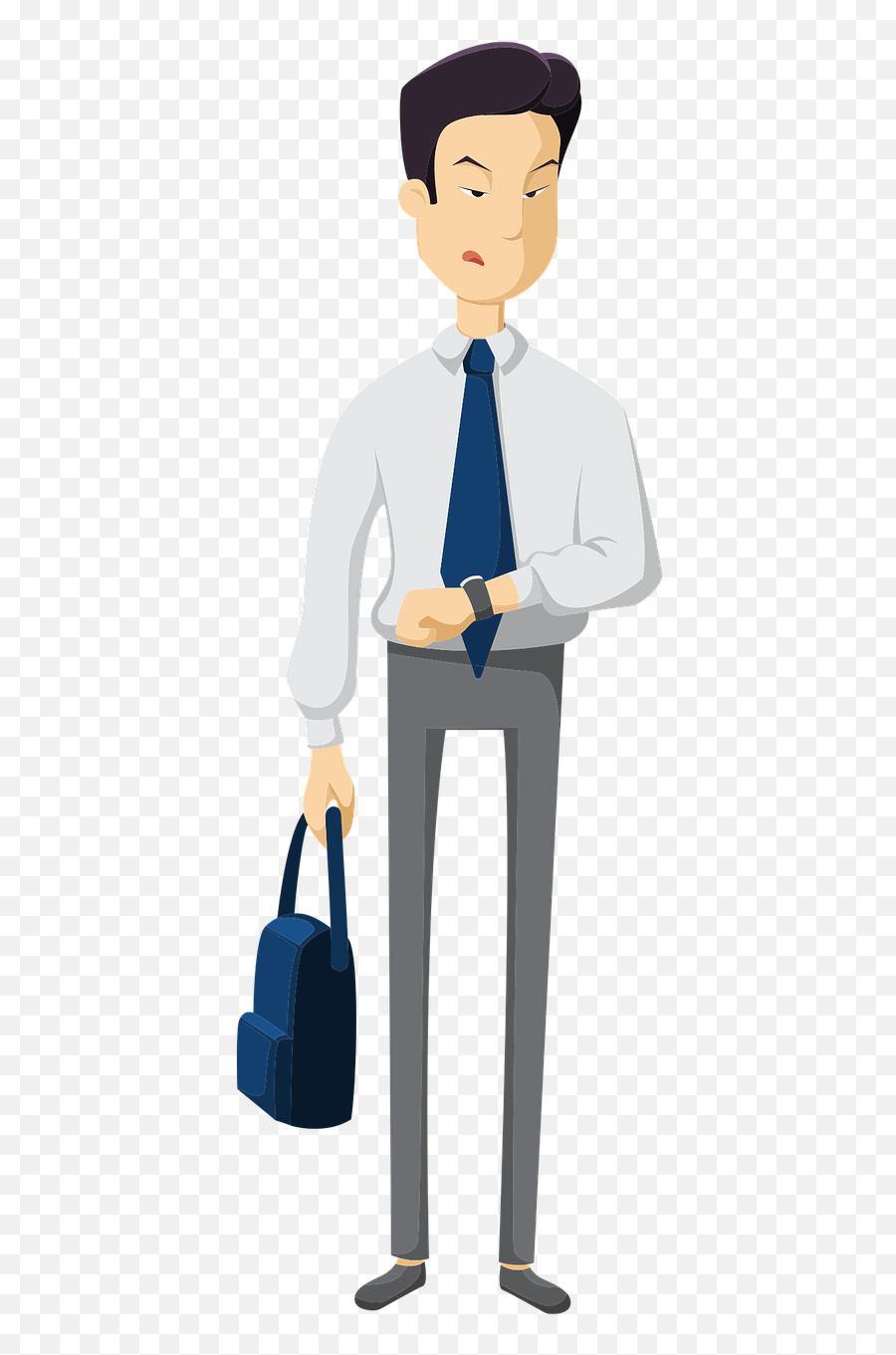 10 Businessman Clipart - Preview Royaltyfree Rf Man Time Watch Cartoon Png Emoji,Royalty Free Clipart For Commercial Use