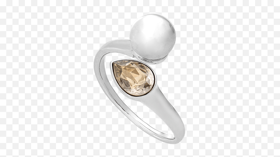 Ella Pearl Ring - Ivory Solid Emoji,Ivory Ella Logo