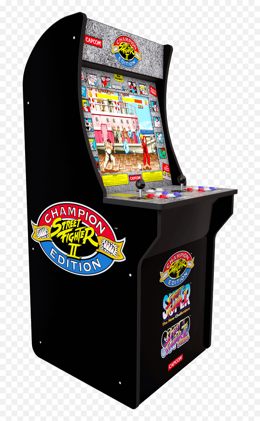 Street Fighter Arcade Cabinet - Street Fighter Arcade1up Emoji,Street Fighter 2 Logo