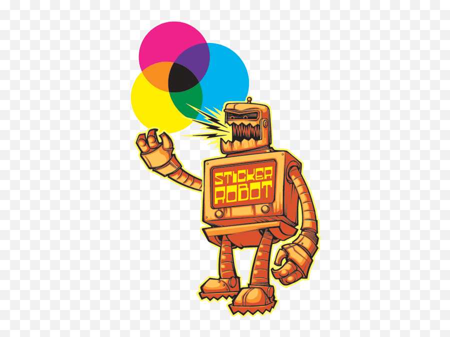 Our Process Sticker Robot Custom Stickers - Fiction Emoji,Transparent Stickers