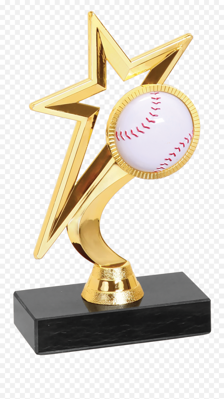 Gold Star Baseballsoftball Figure Trophy Emoji,Gold Trophy Png
