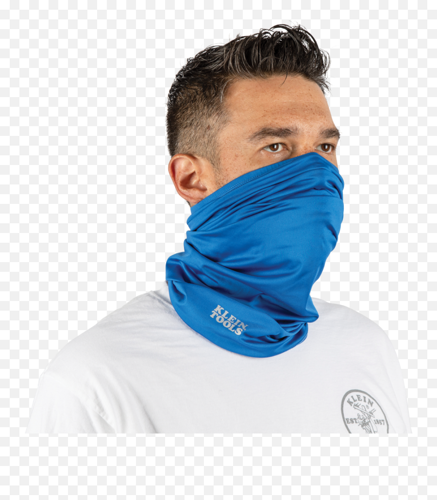 Neck And Face Cooling Band Blue - 60439 Klein Tools For Emoji,Neck Png
