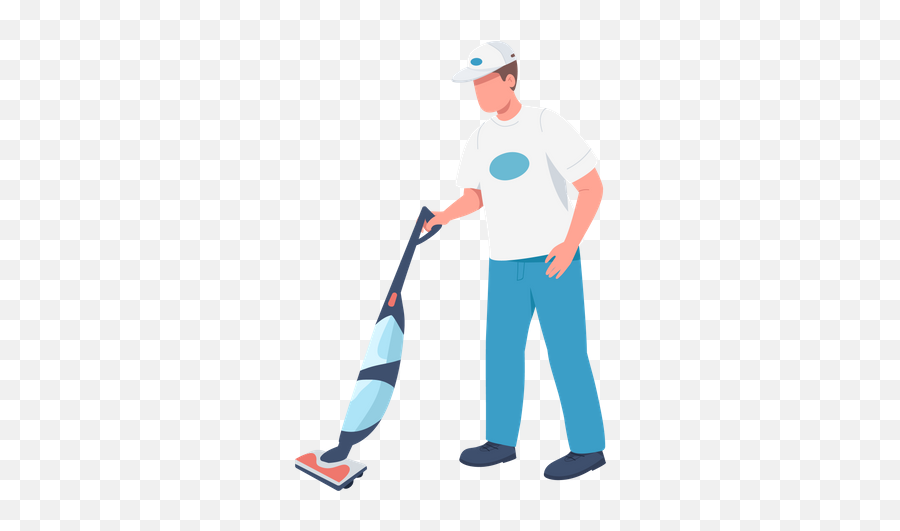 Best Premium Janitor Cleaning Sofa Illustration Download In Emoji,Janitor Clipart