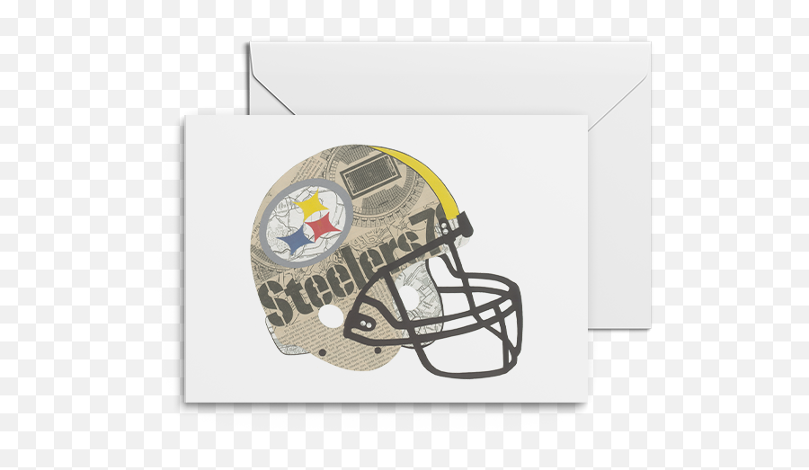 Pittsburgh Steelers Prints U0026 Notecards U2013 Paper Cutz Vintage Emoji,Steelers Football Logo