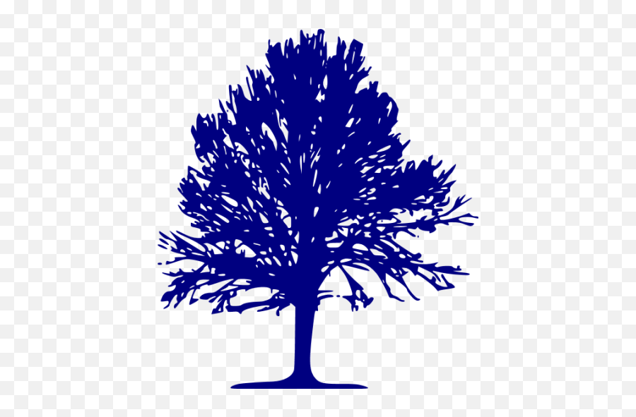 Navy Blue Tree 24 Icon - Free Navy Blue Tree Icons Tree Emoji,Tree Transparent