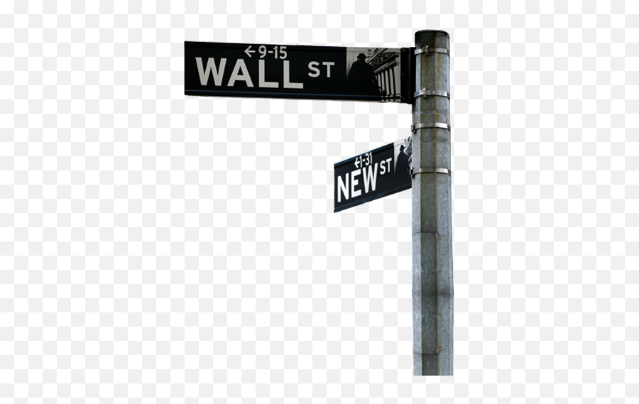 Download Wall Street Sign Png - Transparent Transparent Background Street Sign Png Emoji,Street Png