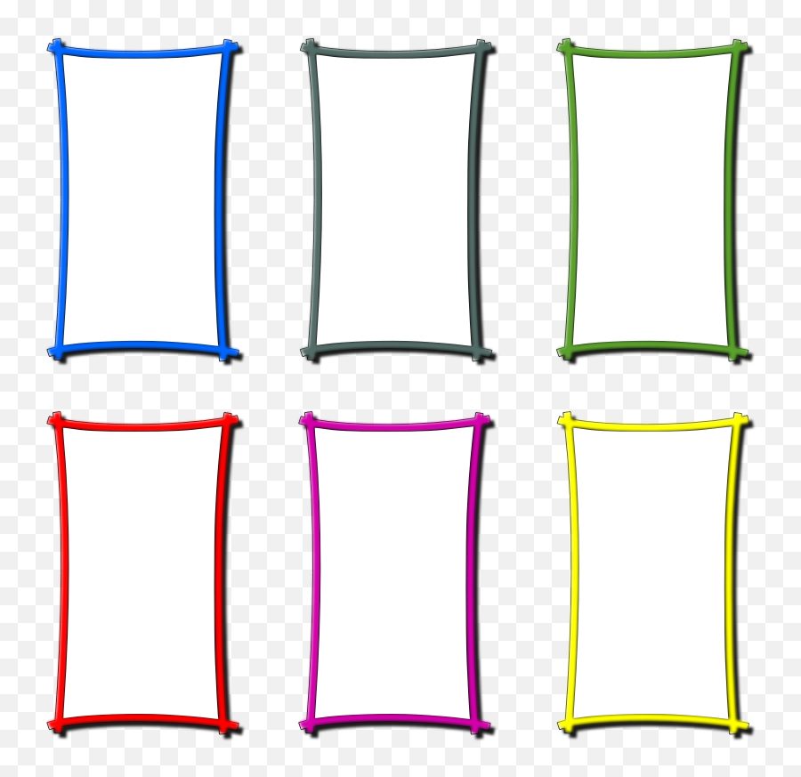 Frames Png Clip Art Frames Transparent - Frame Colorful Clip Art Emoji,Frames Clipart