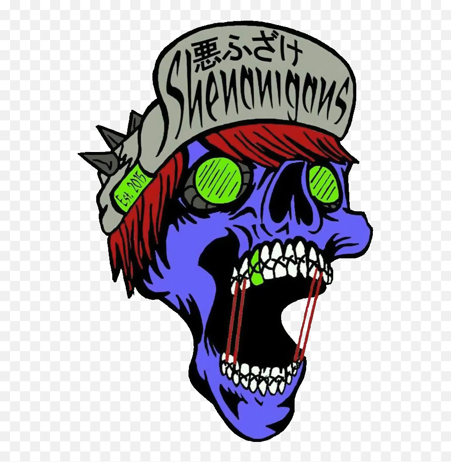 Shenanigans Drift Team Head Logo - Scary Emoji,Team Skull Logo