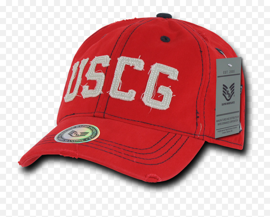 S84 - Vintage Us Coast Guard Cap Relaxed Cotton Red For Baseball Emoji,Us Coast Guard Logo