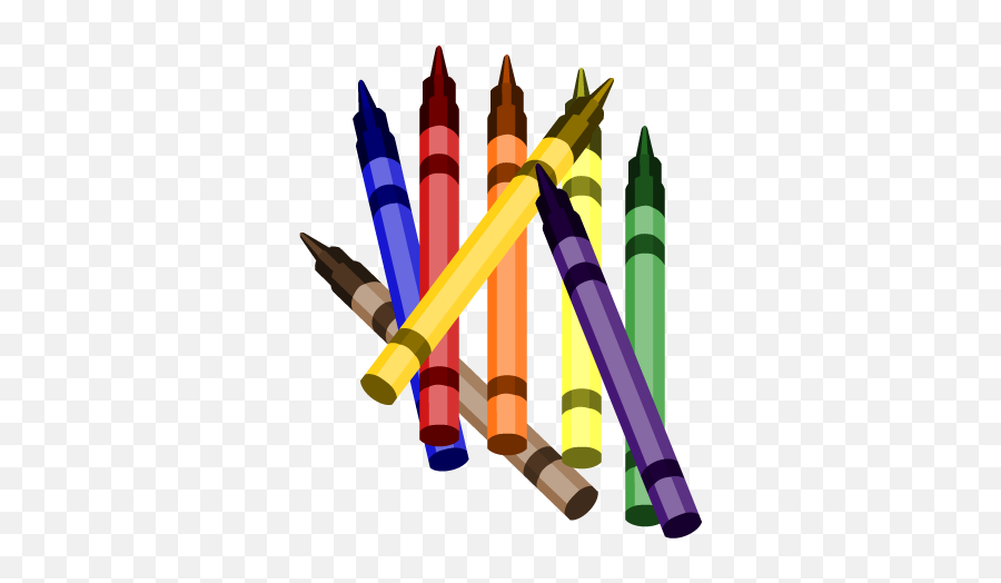 Free Clip Art - Crayons Clip Art Emoji,Crayon Clipart