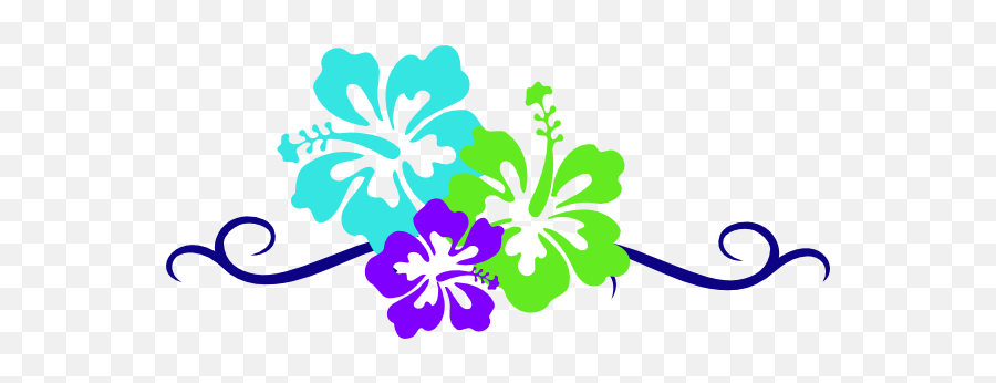Free Hawaiian Clipart Clipart - Flower Luau Clipart Emoji,Hawaiian Clipart