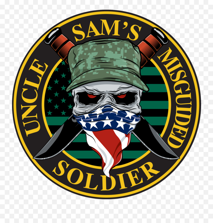 American Soldier - Usmc Logo Full Circle Unique Logo Glass Uncle Misguided Children Emoji,Unique Logo