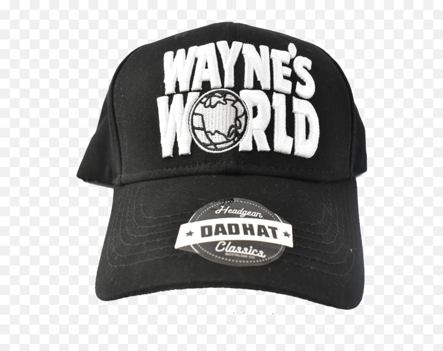 World Dad Hat - World Emoji,Waynes World Logo