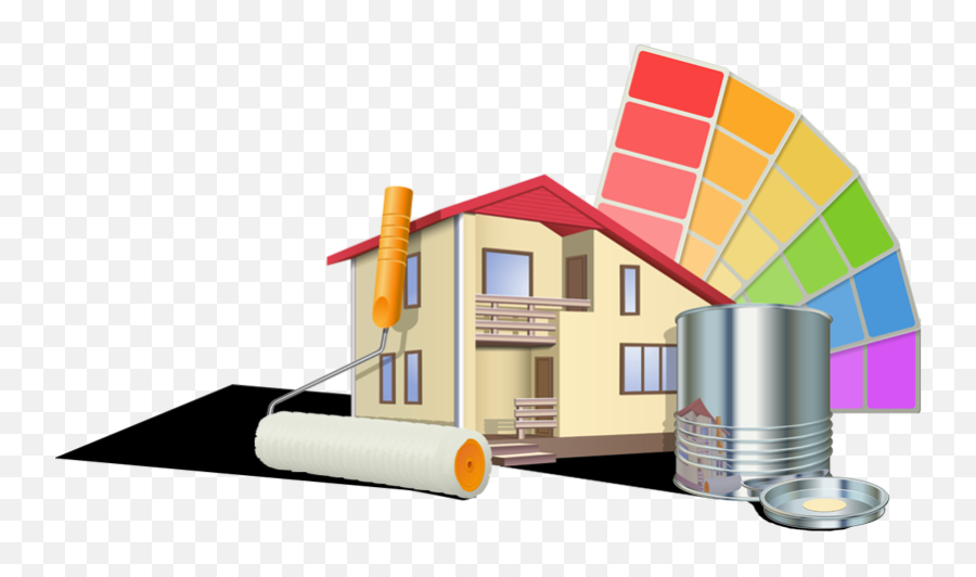 House Png Transparent Cartoon - Home Painting Logo Png Emoji,Painting Png