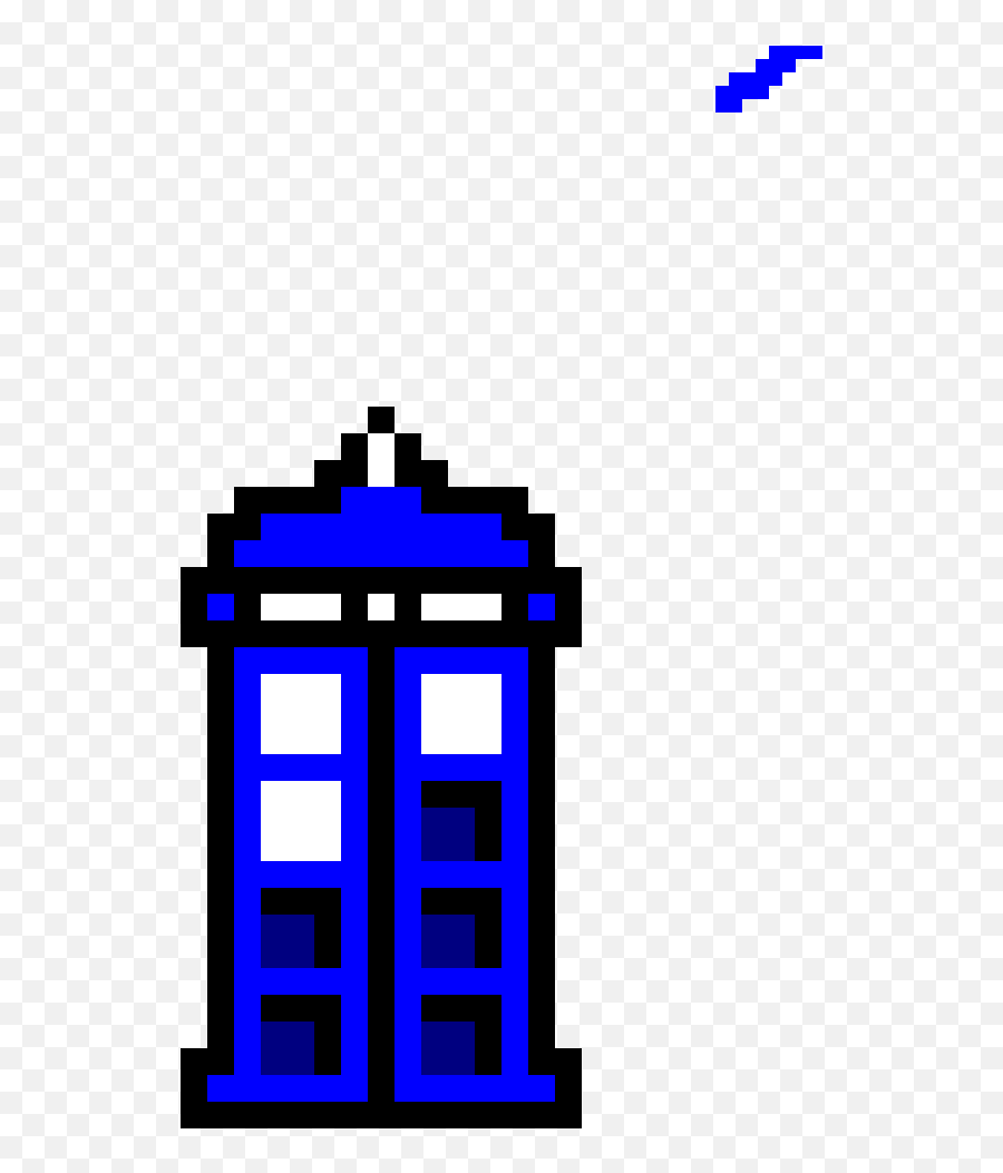 Doctor Who Tardis Perler Beads Clipart - Blue H Emoji,Tardis Clipart