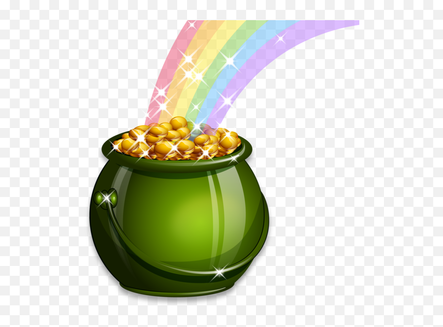 St Patricku0027s Day Pot Of Gold - St Patrick Pot Of Gold Transparent Emoji,Pot Of Gold Png