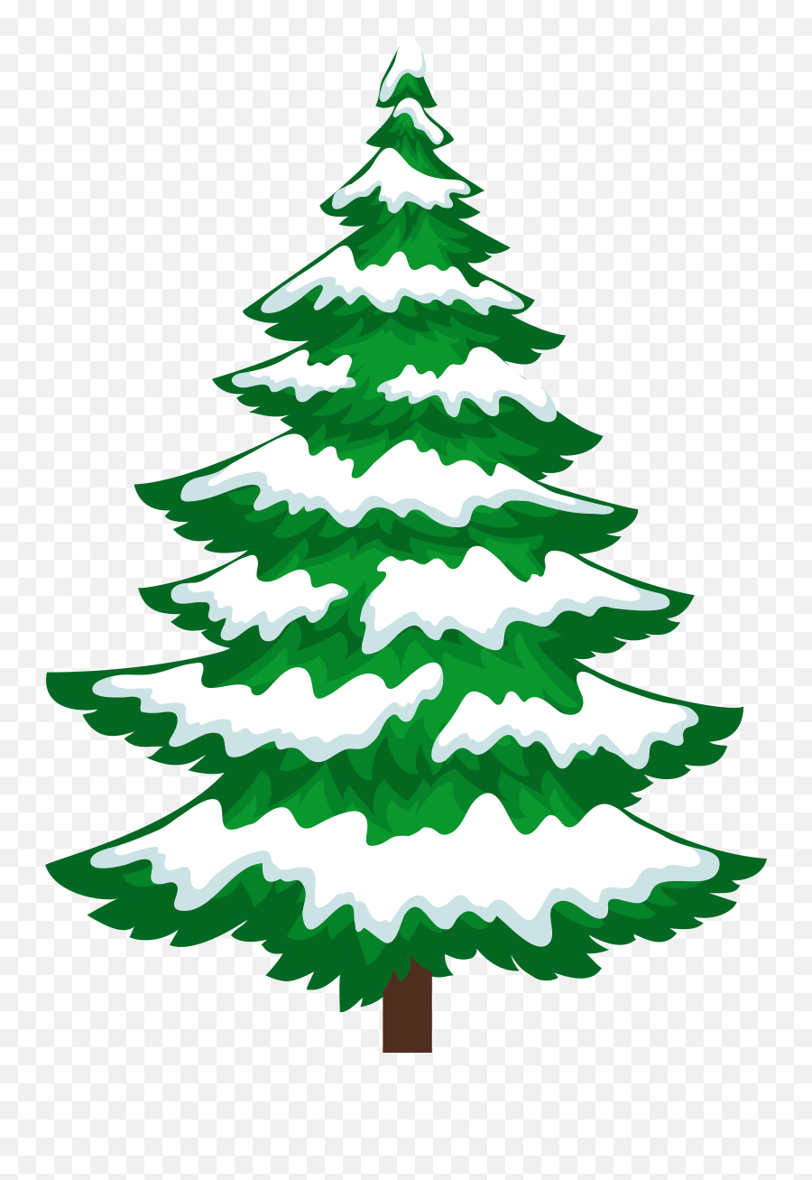 Christmas Tree Clipart - Snow Tree Clipart Emoji,Christmas Tree Clipart