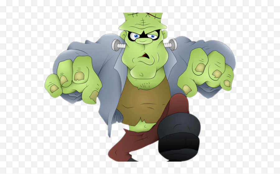 Frankenstein Clipart Cute Happy Halloween - Frankenstein Mostro De Lama Emoji,Monster Clipart