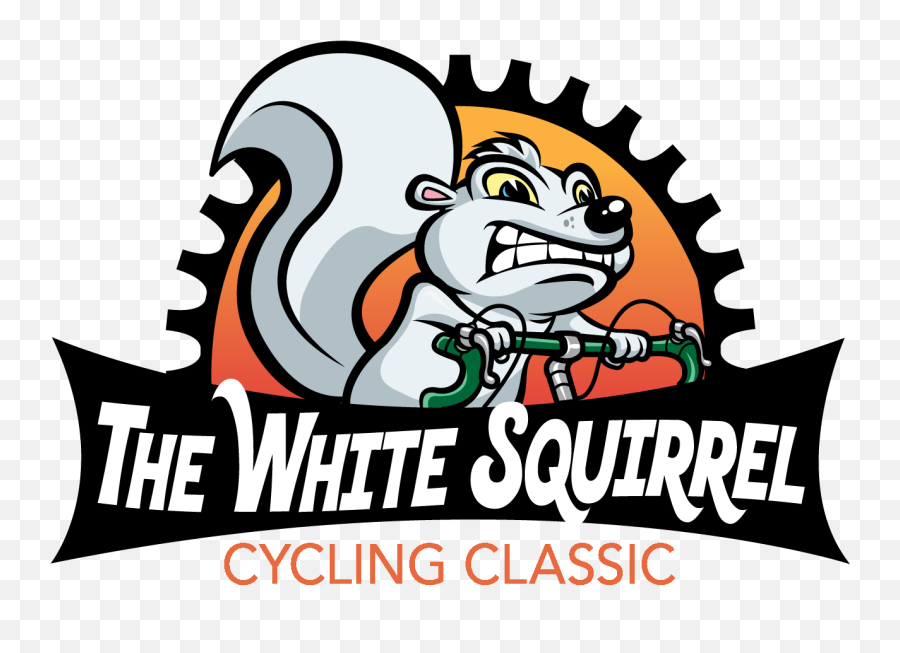 White Squirrel Cycling Classic Emoji,Squirrel Logo