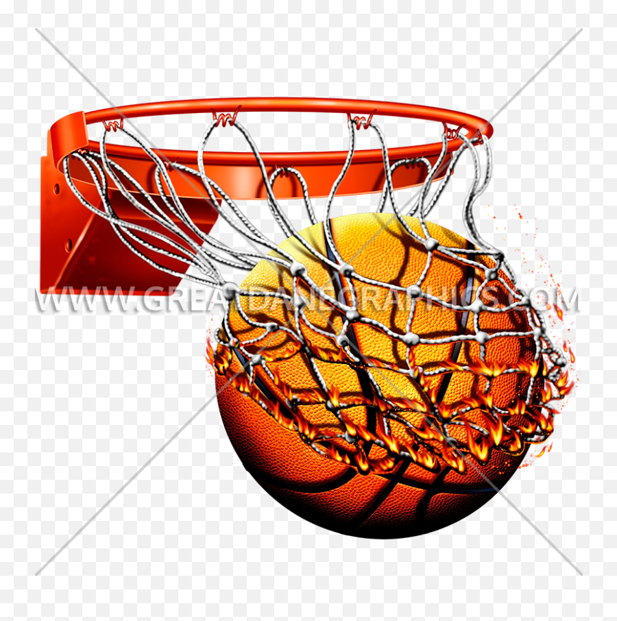 Library Of Basketball Hoop Banner Royalty Free Library - Flaming Basketball Png Transparent Emoji,Basketball Hoop Clipart