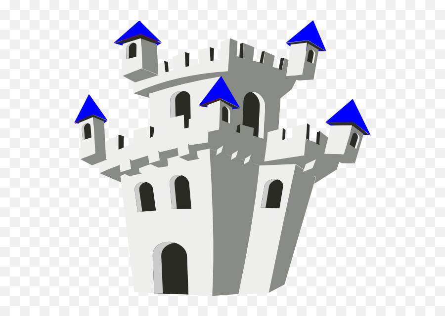 Blue Castle Clip Art At Clkercom - Vector Clip Art Online Emoji,Castle Transparent Background