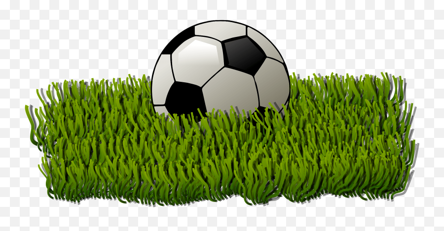 Soccer Ball Grass Clipart Free Download Transparent Png - Soccer Ball Grass Png Emoji,Grass Clipart