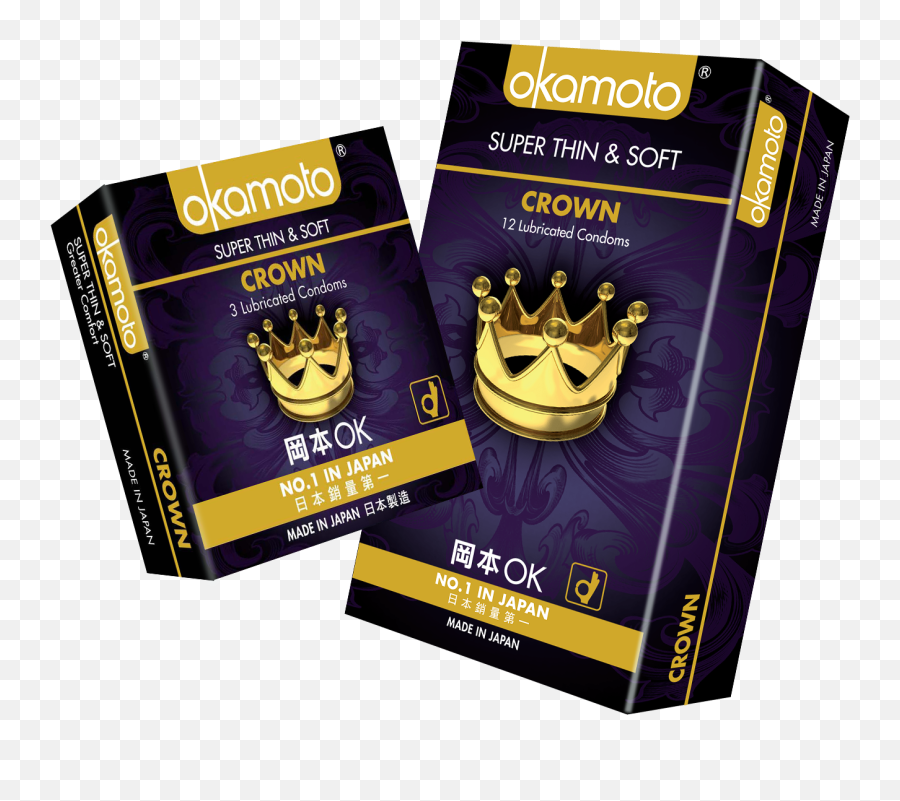 Okamoto Ok Series Crown Condom 3s Okamoto Global Emoji,Super Crown Transparent