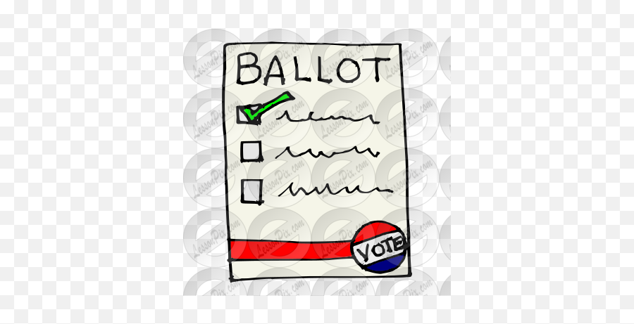 Ballot Picture For Classroom Therapy - Horizontal Emoji,Vote Clipart