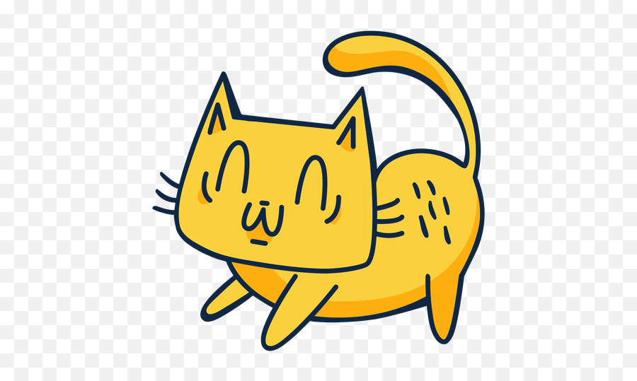 Simple Cartoon Cute Cat Transparent Png U0026 Svg Vector Emoji,Cute Cat Png