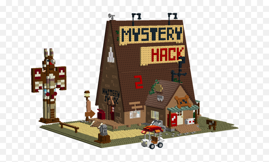 Mystery Shack - Gravity Falls Mystery Shack Layout Lego Emoji,Gravity Falls Logo